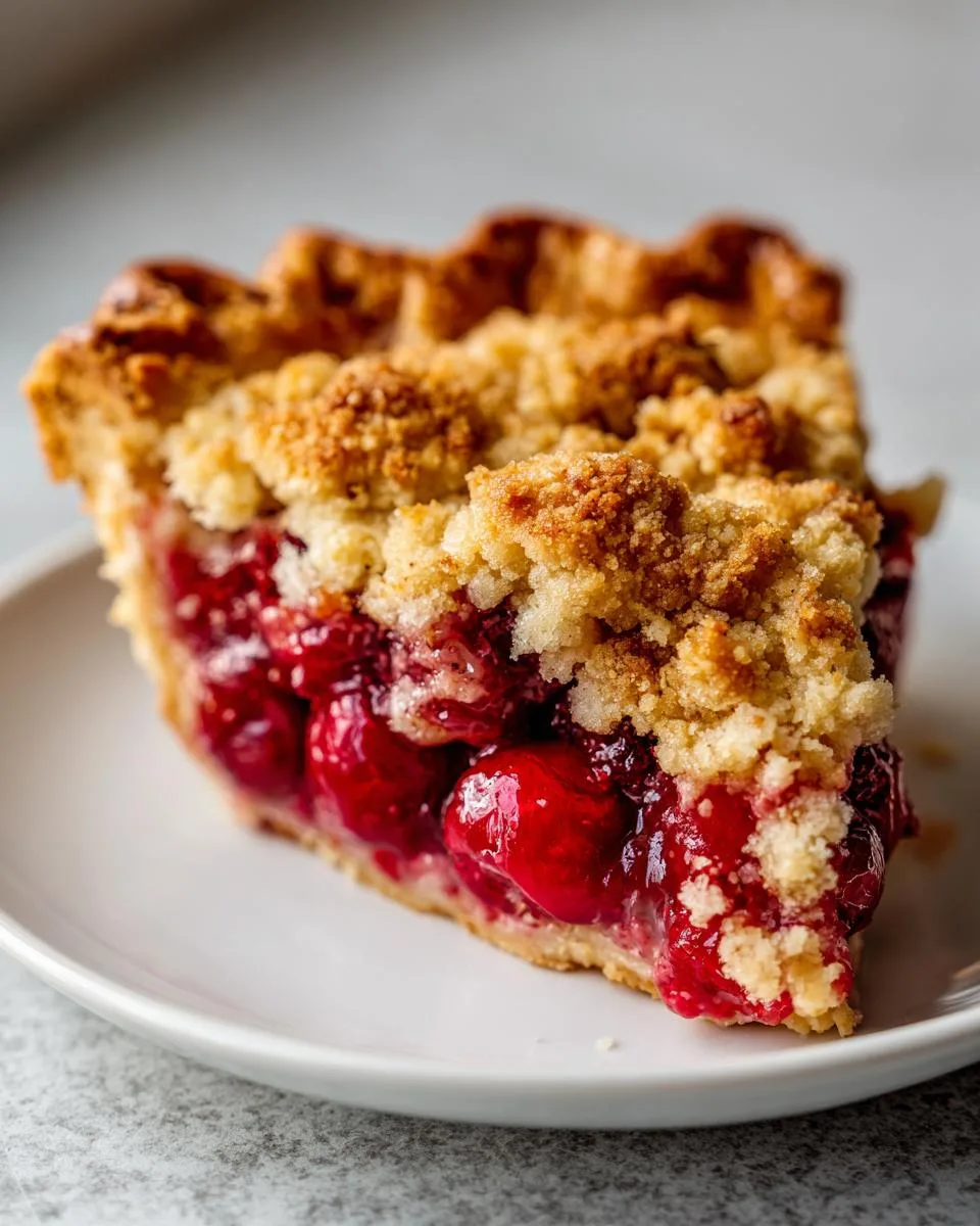 Cherry Crumble Pie Recipe - detail 2