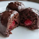 Chocolate Cherry Brownie Bombs
