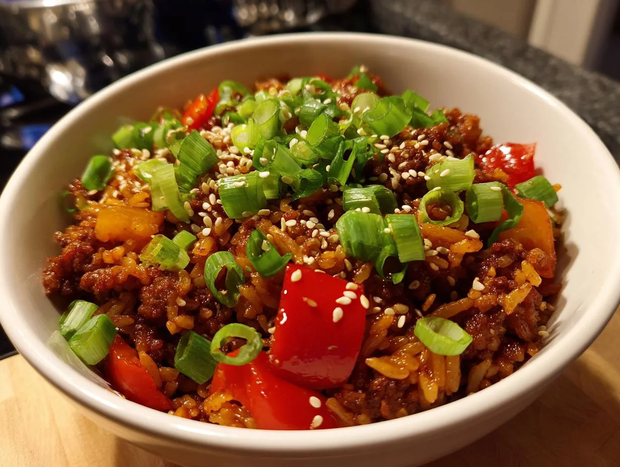 30-Minute Crispy Chilli Beef Rice That Craves Attention