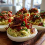 Deviled Eggs With Avocado And Chives