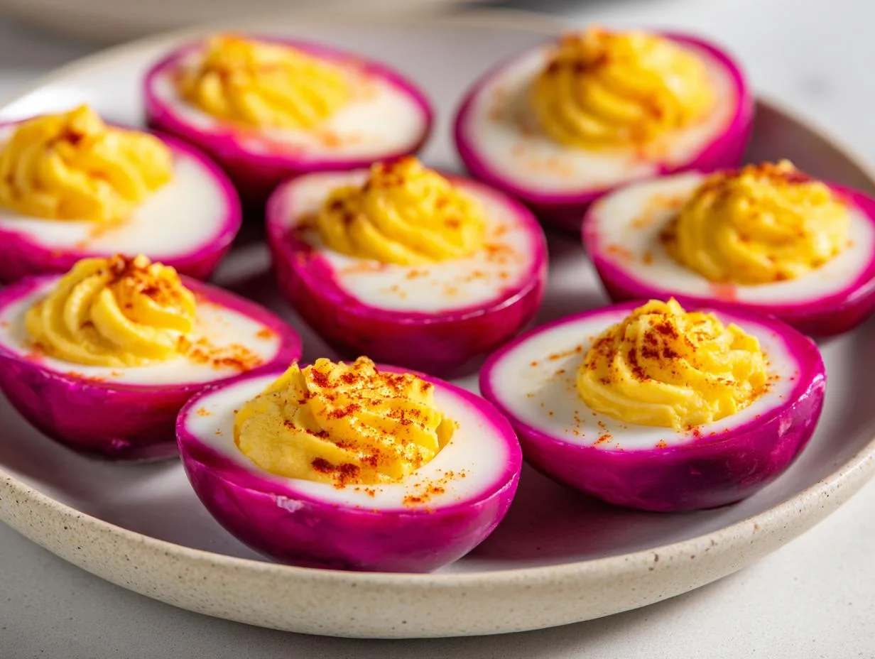 6 Magical Deviled Eggs With Beet Juice That Wow Every Crowd