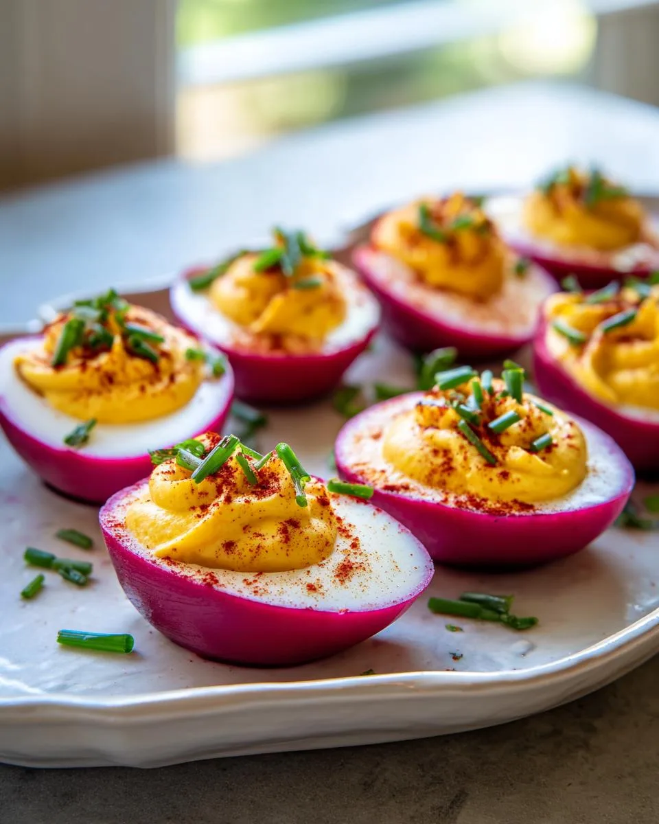 Deviled Eggs With Pickled Beets - detail 2