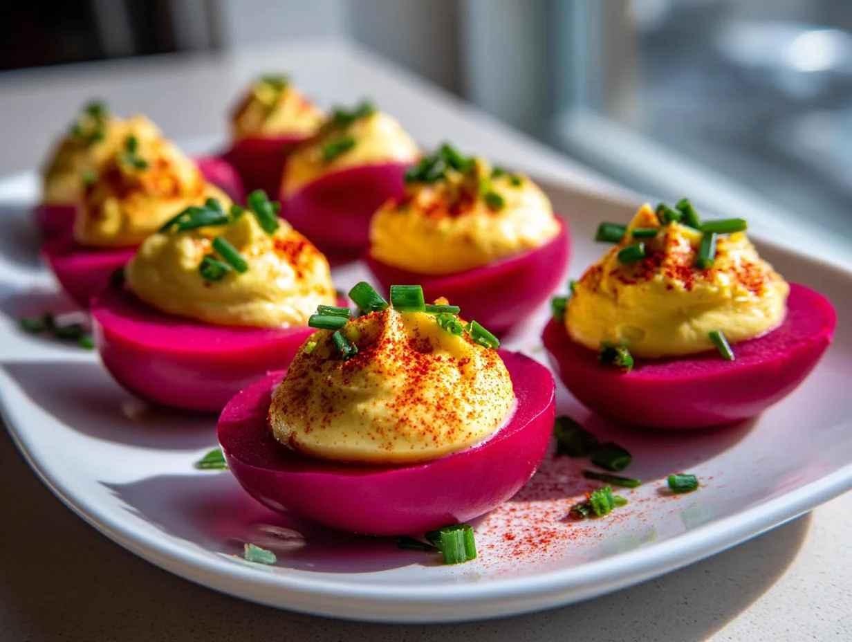 Stunning Deviled Eggs With Pickled Beets in Just 6 Easy Steps
