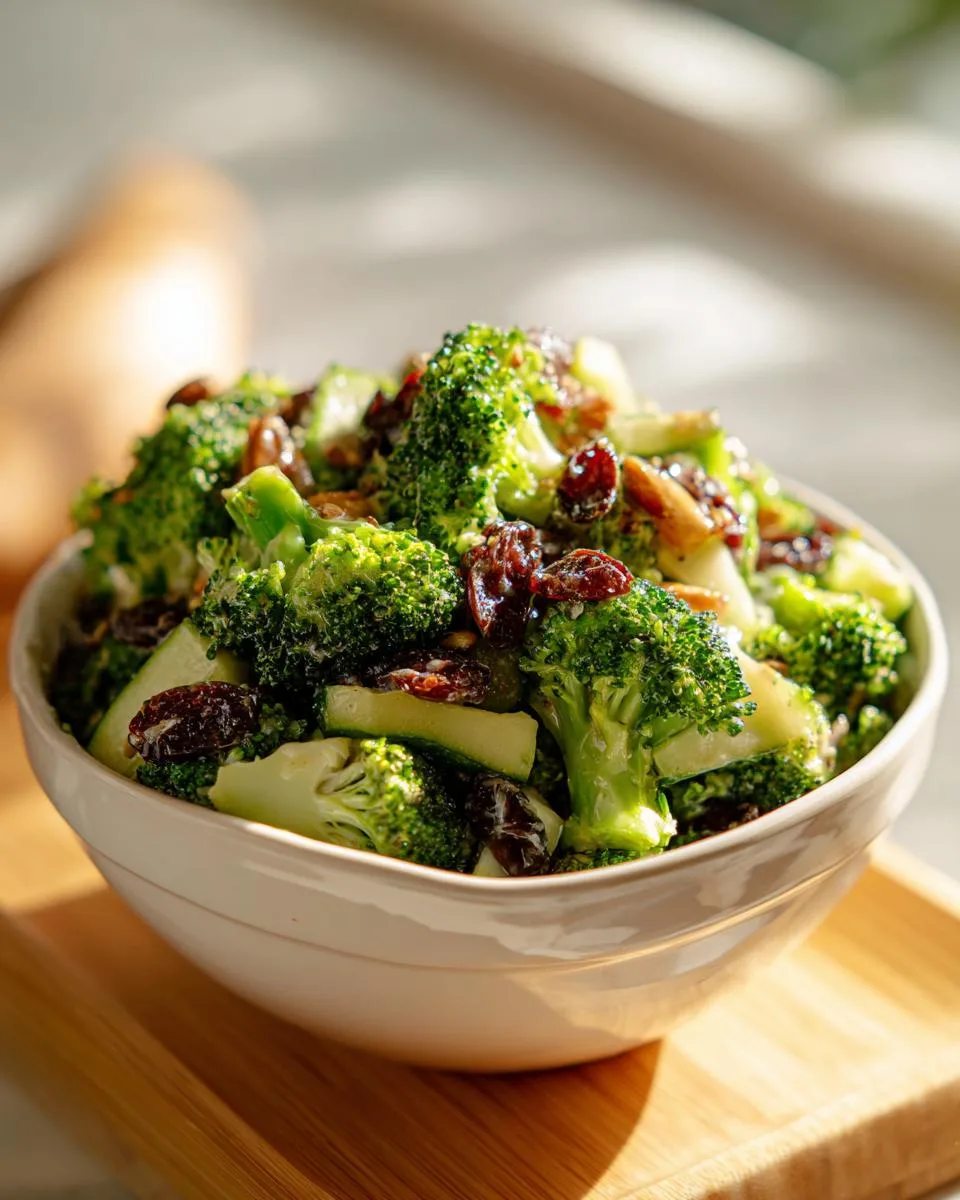 Easter Broccoli Salad With Raisins - detail 5