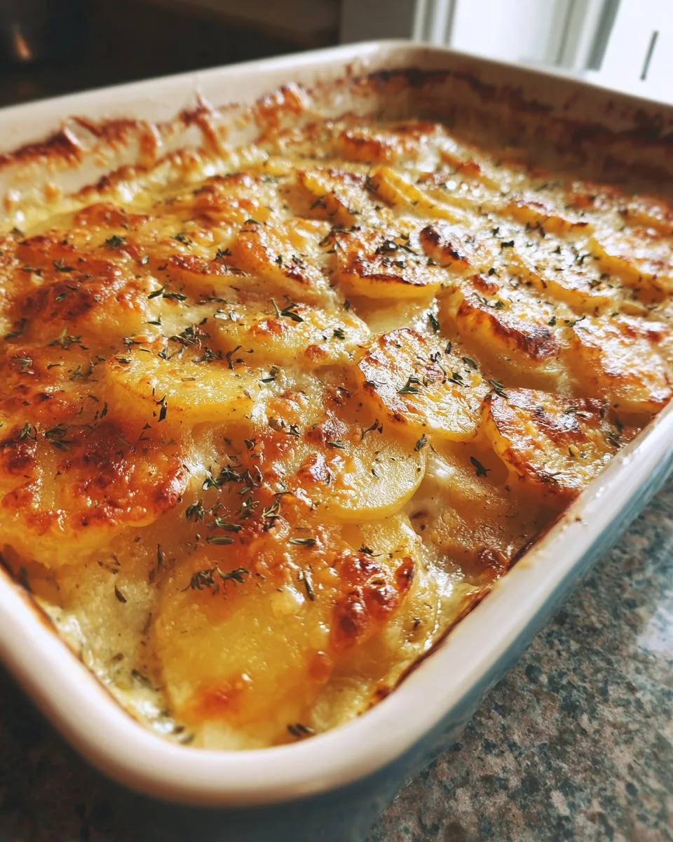 Easter Scalloped Potatoes With Cheese - detail 3