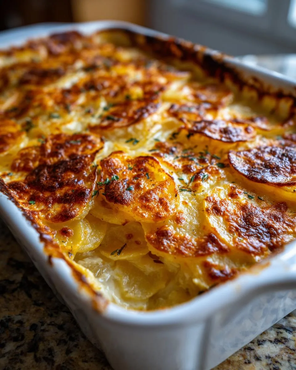 Easter Scalloped Potatoes With Cheese - detail 4