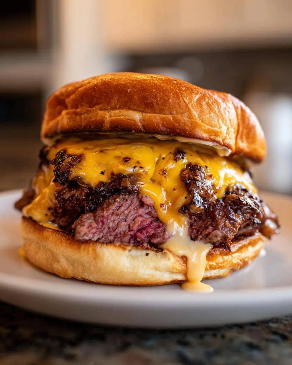 Garlic Butter Beef Cheeseburger - detail 1