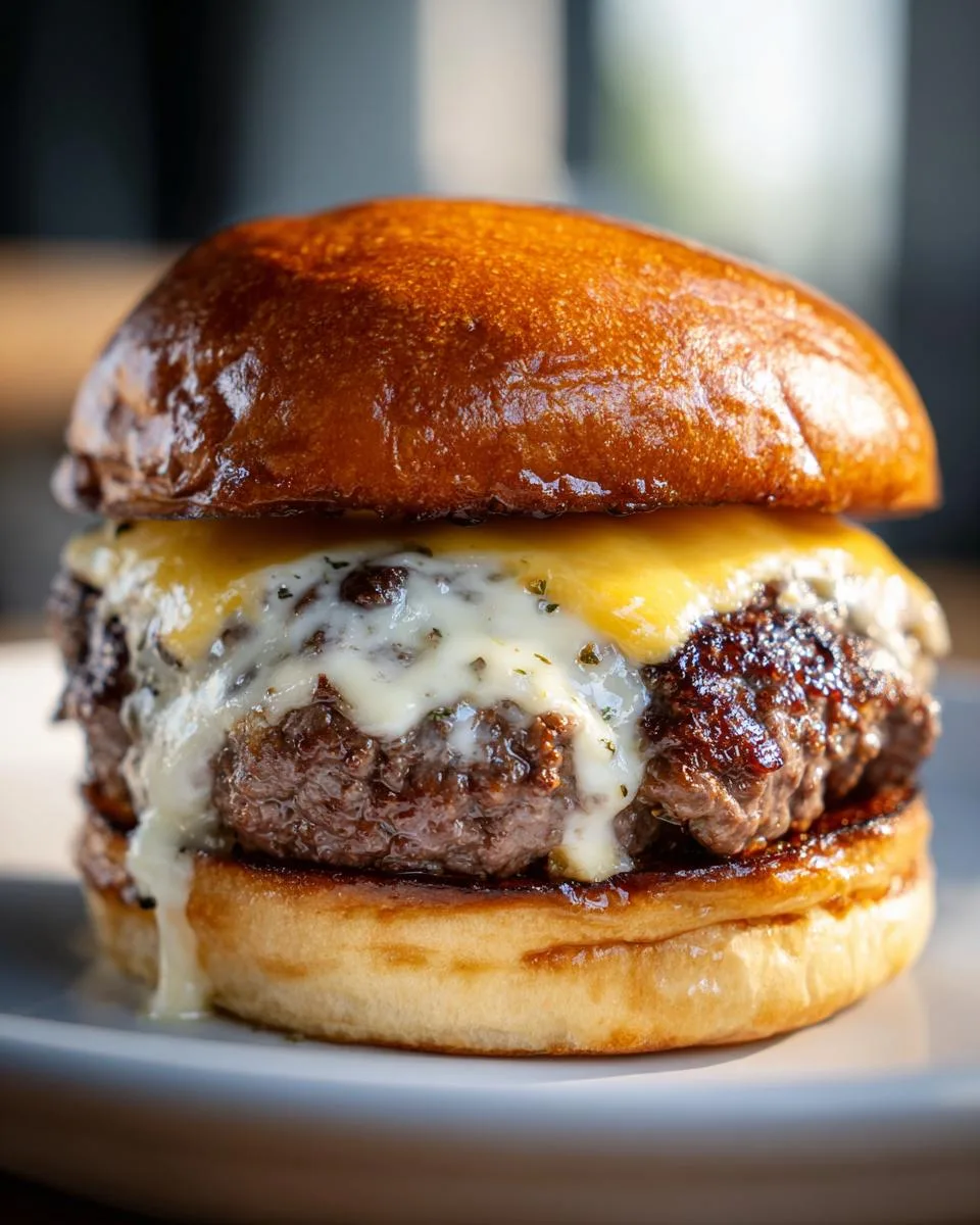 Garlic Butter Beef Cheeseburger - detail 2