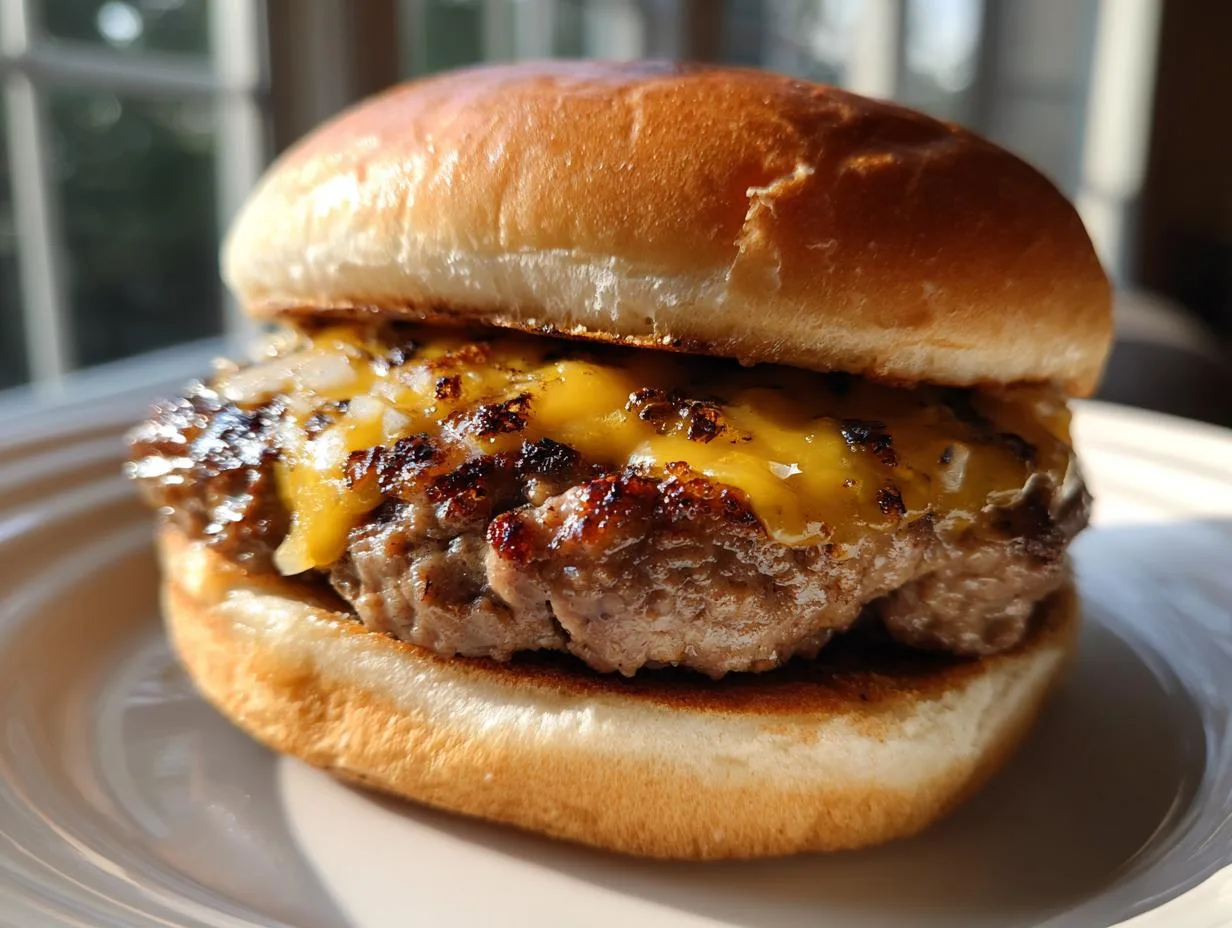 Juicy Garlic Butter Beef Cheeseburger Recipe in 20 Minutes