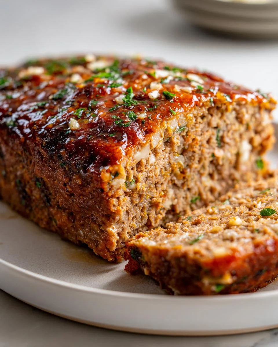 Garlic Parmesan Meatloaf Recipe - detail 1