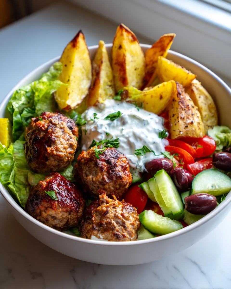 Greek Meatball Bowl Recipe - detail 1