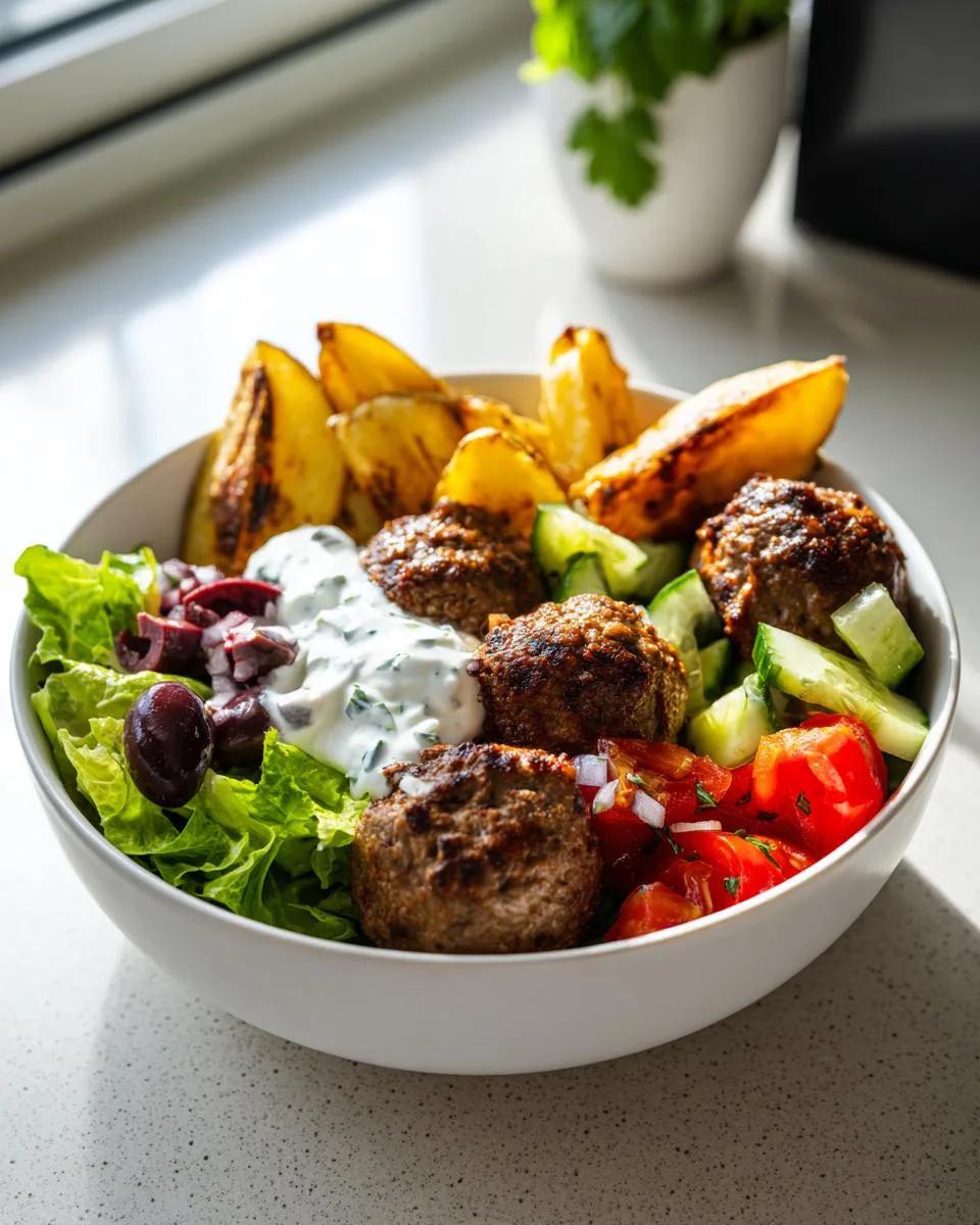 Greek Meatball Bowl Recipe - detail 3