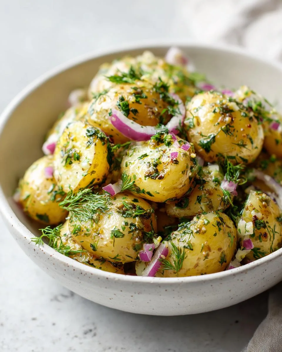 Healthy French Potato Salad Dill - detail 4