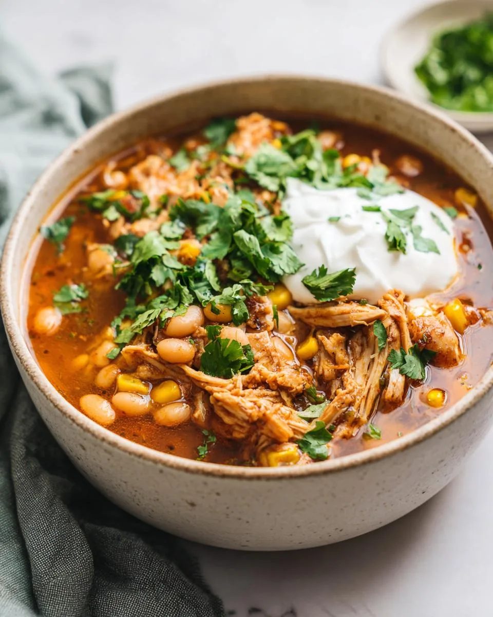 Healthy White Chicken Chili - detail 1