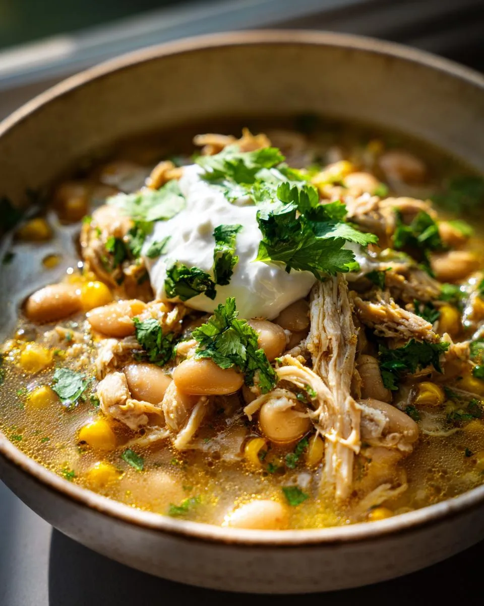 Healthy White Chicken Chili - detail 2