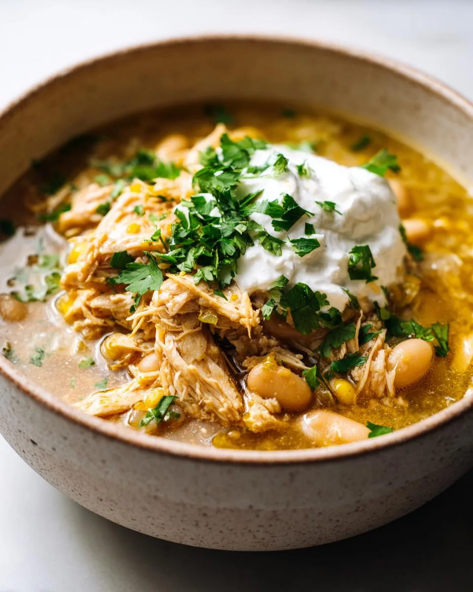Healthy White Chicken Chili - detail 3
