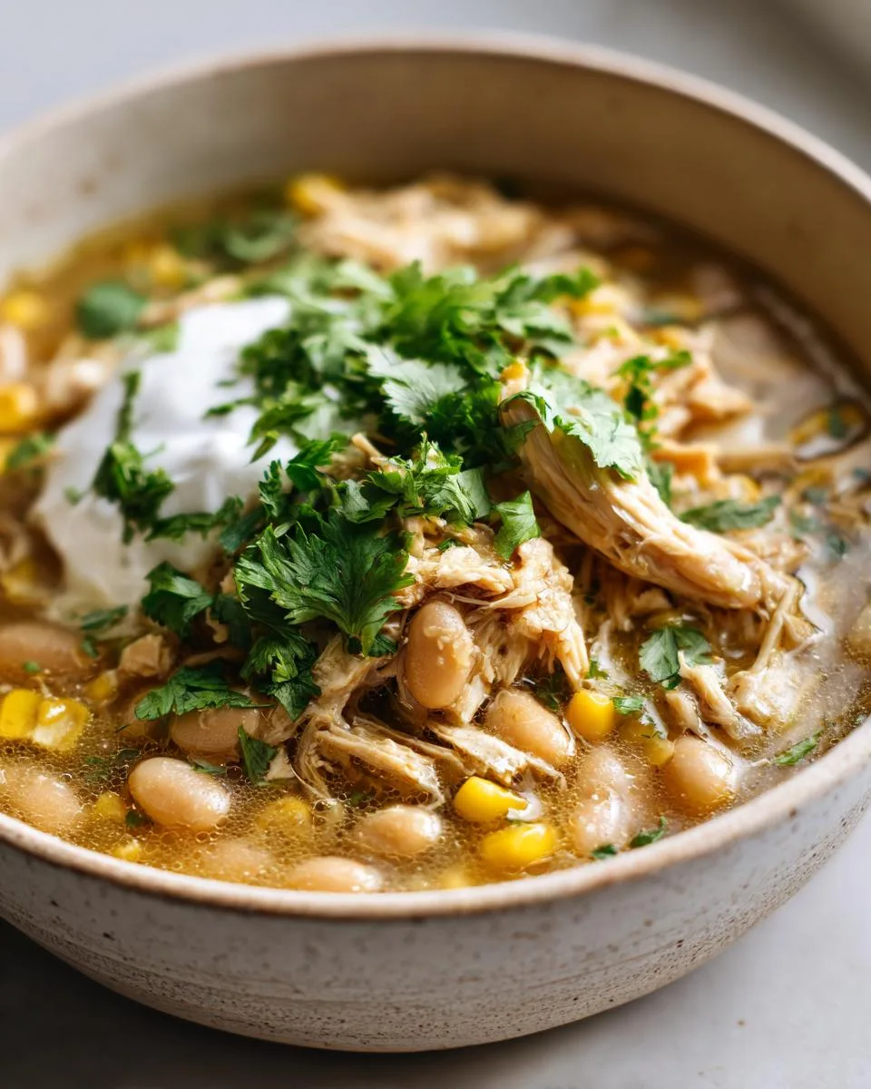 Healthy White Chicken Chili - detail 4