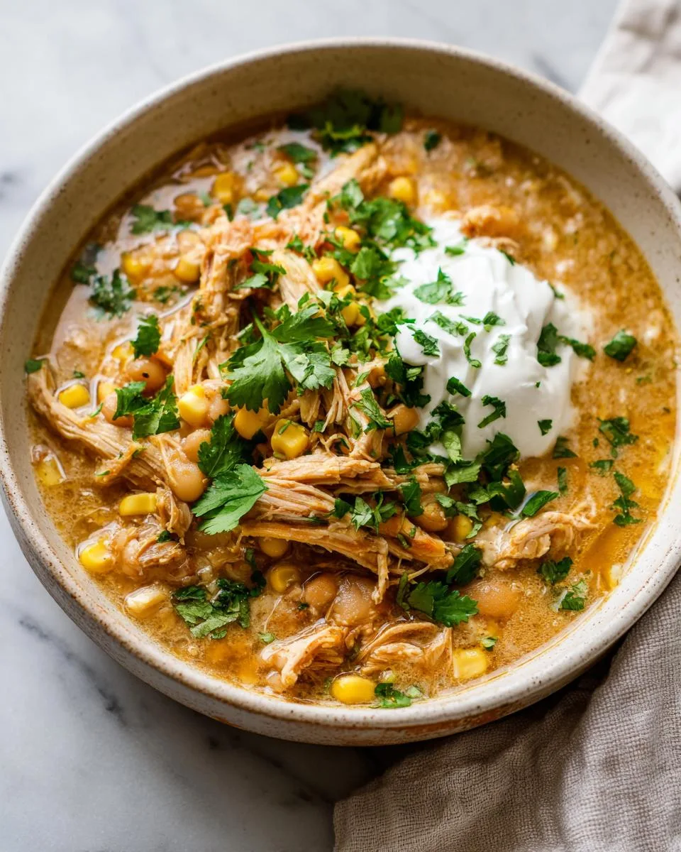 Healthy White Chicken Chili - detail 5