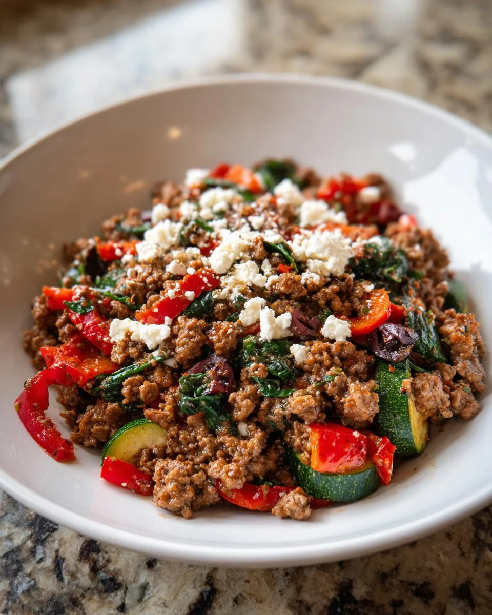 Mediterranean Ground Beef Stir Fry - detail 1