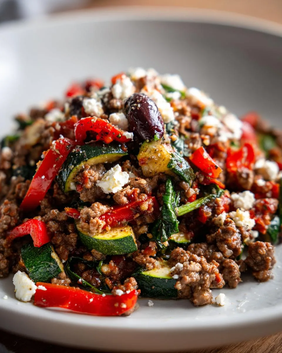 Mediterranean Ground Beef Stir Fry - detail 2