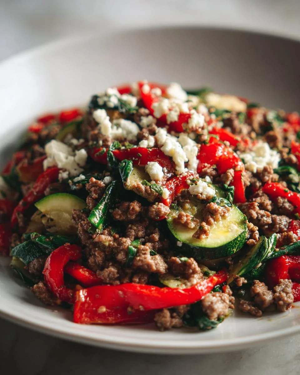 Mediterranean Ground Beef Stir Fry - detail 3