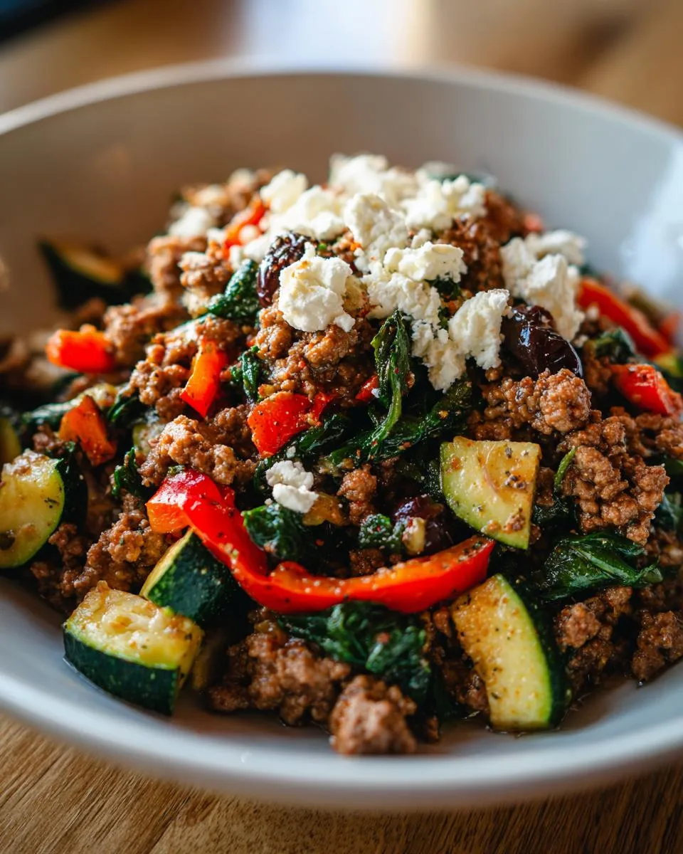 Mediterranean Ground Beef Stir Fry - detail 5