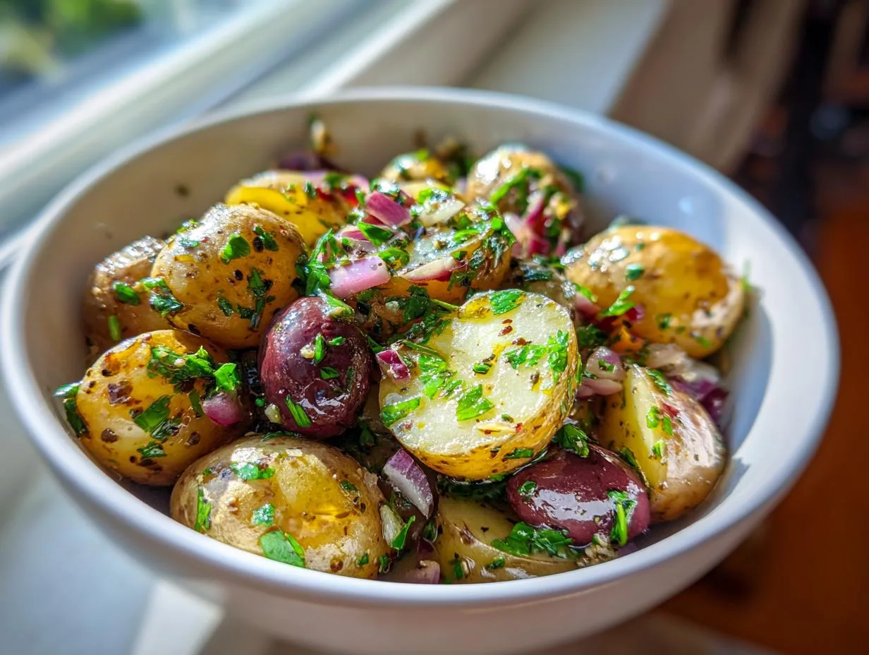 Juicy 30-Minute Olive Greek Potato Salad That Wows