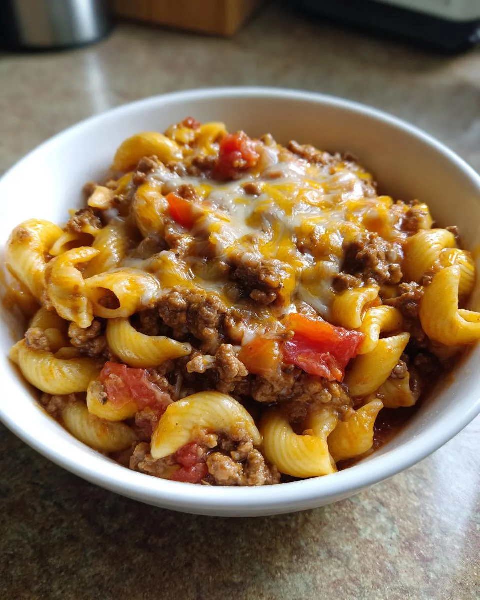 One Pot Beef Taco Pasta - detail 2
