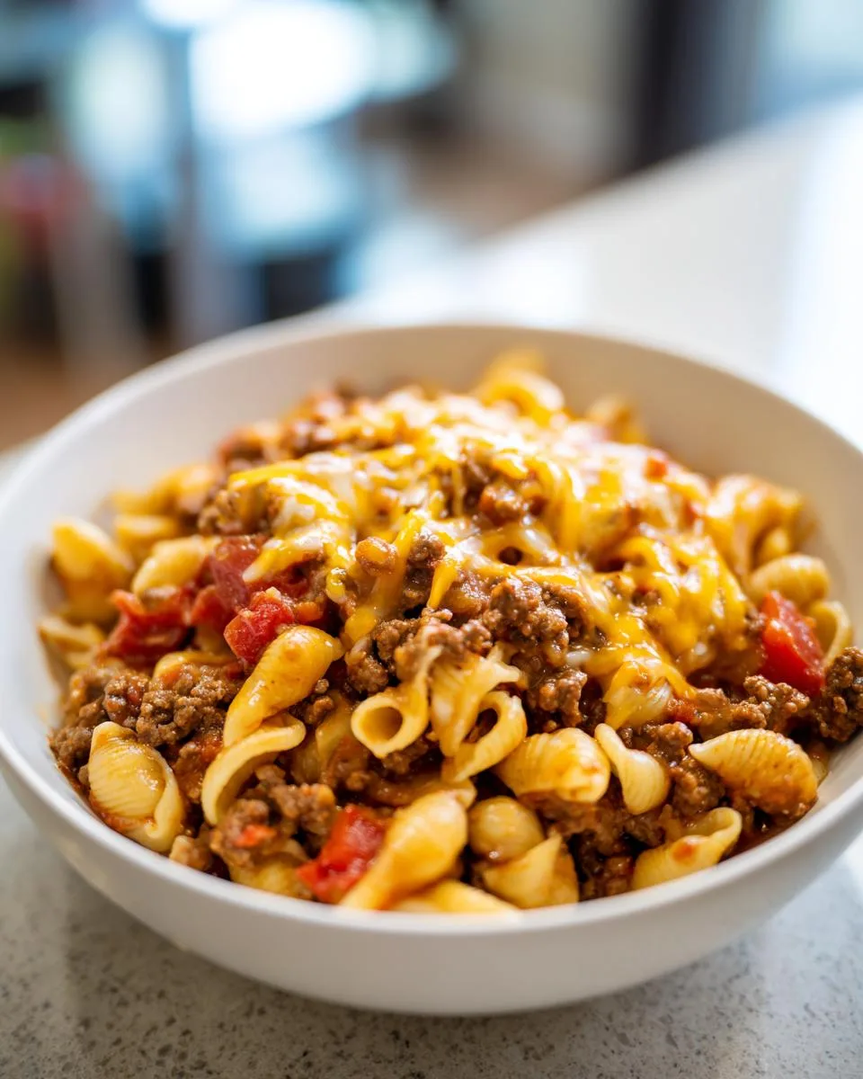 One Pot Beef Taco Pasta - detail 4