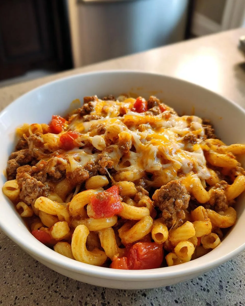 One Pot Beef Taco Pasta - detail 5