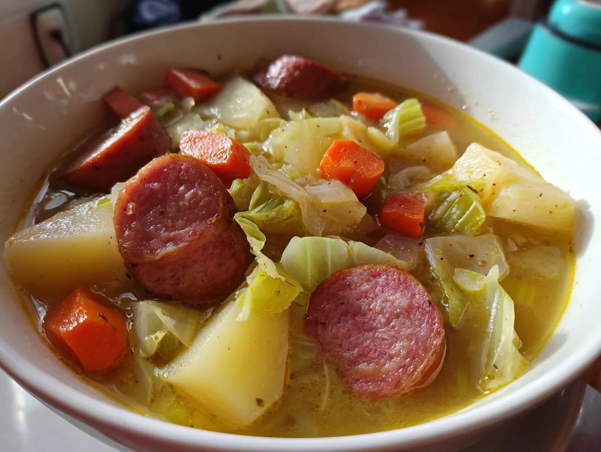 Hearty Potato Cabbage Sausage Soup Recipe – Comfort in 45 Minutes