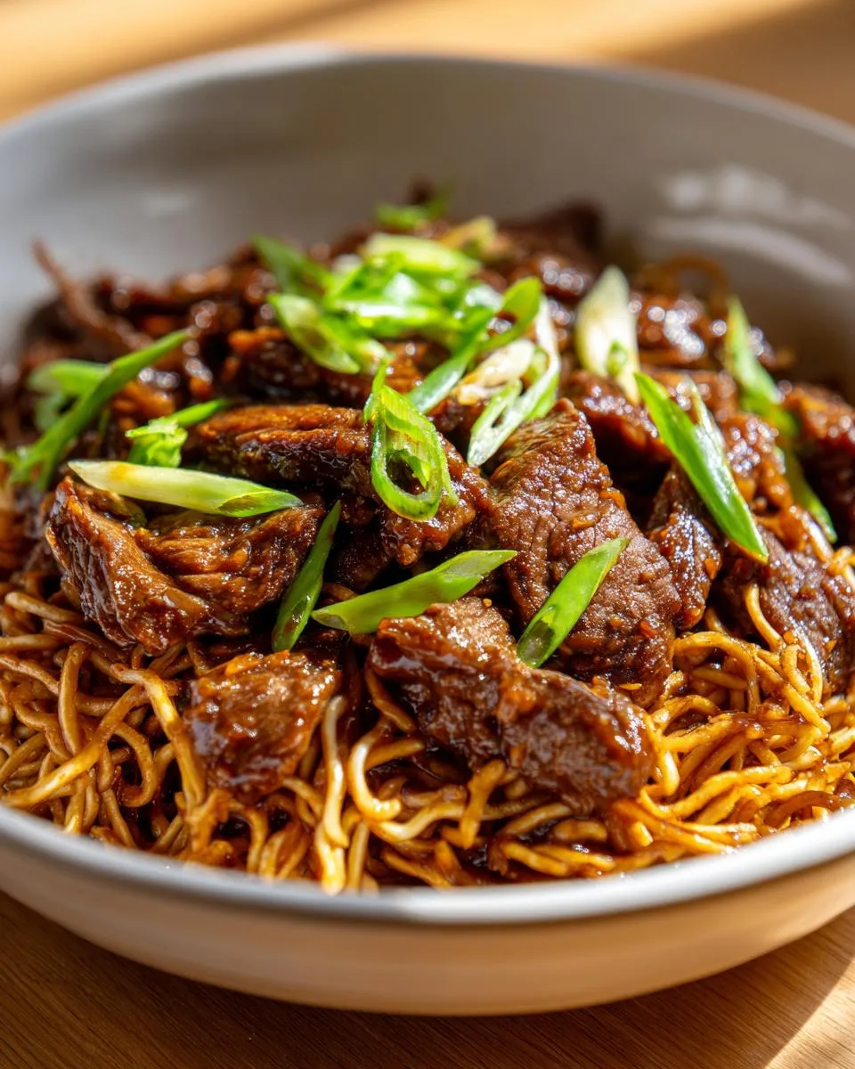 Restaurant Style Mongolian Beef - detail 2