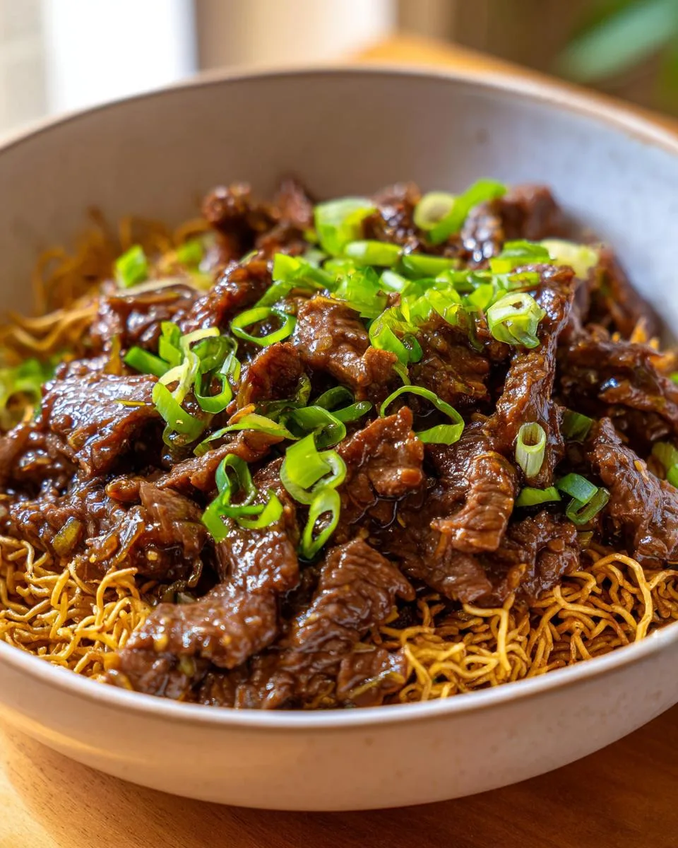 Restaurant Style Mongolian Beef - detail 3