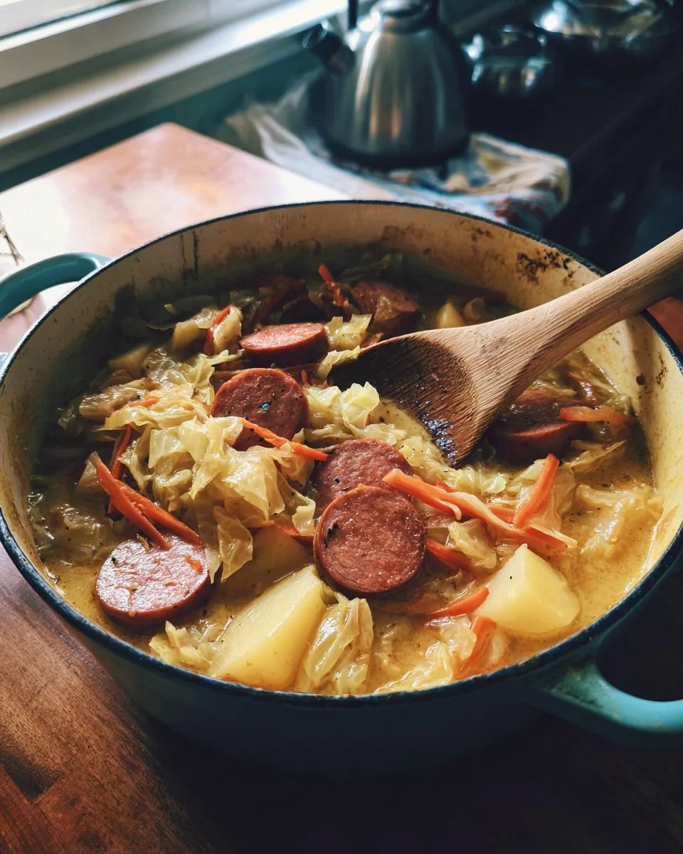 Smoked Sausage Cabbage Soup - detail 4