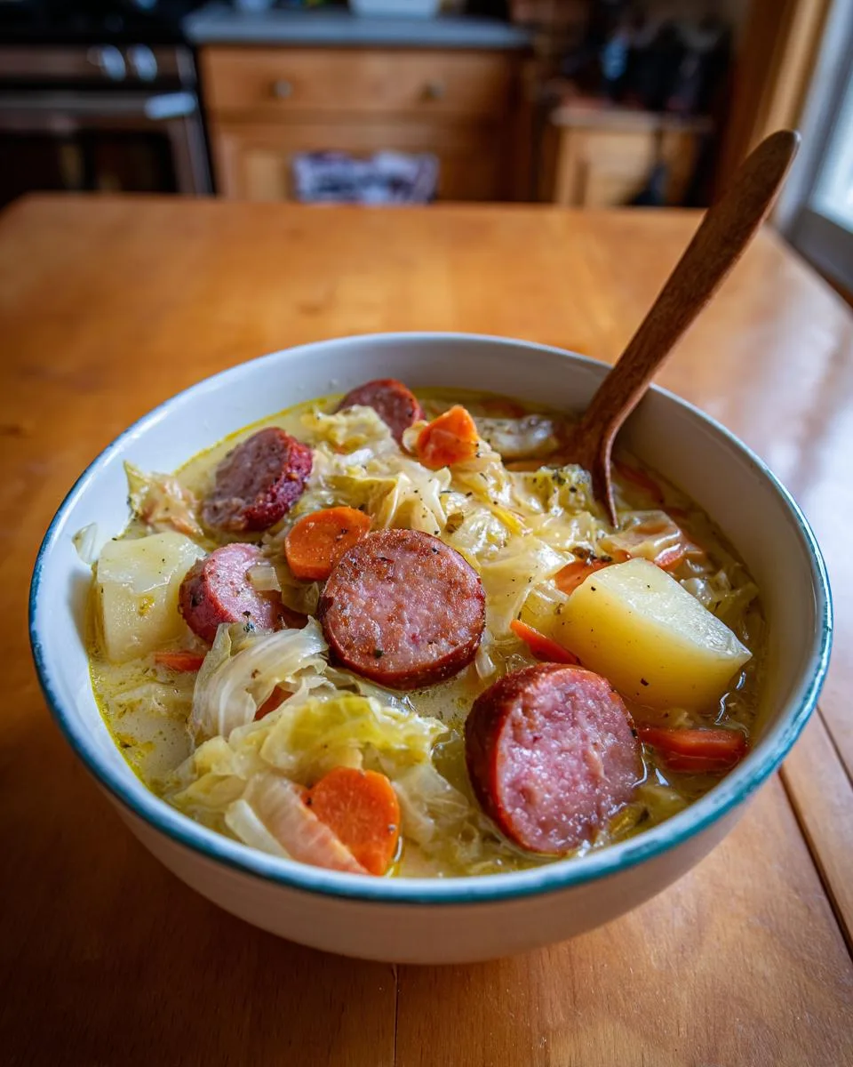 Smoked Sausage Cabbage Soup - detail 5