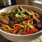 Sticky Beef Noodles