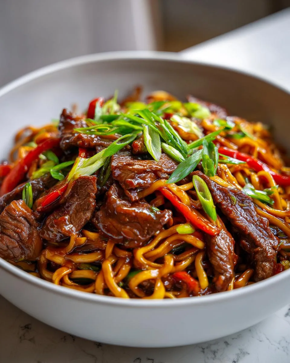 Sticky Beef Noodles - detail 3