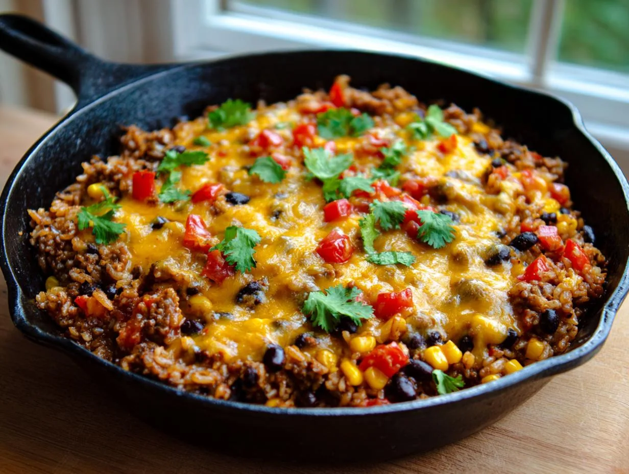 Juicy 30-Minute Taco Rice Skillet That Will Wow Your Family