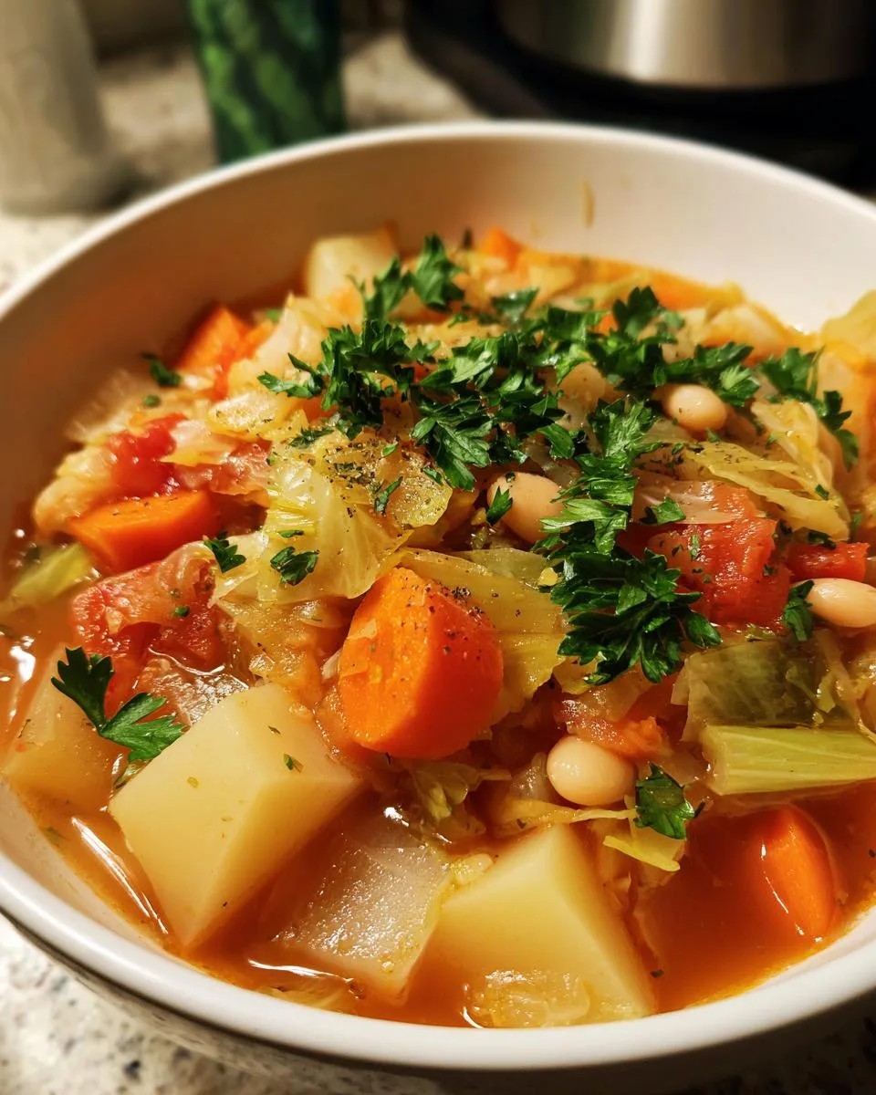 Vegetarian Cabbage Soup - detail 3