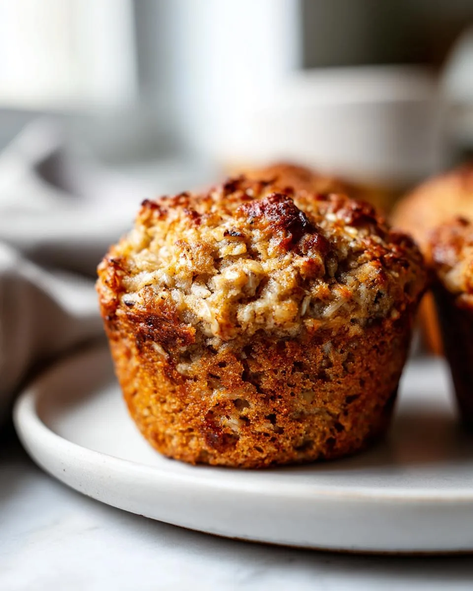 banana oat breakfast muffins - detail 2