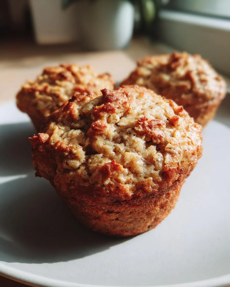 banana oat breakfast muffins - detail 5