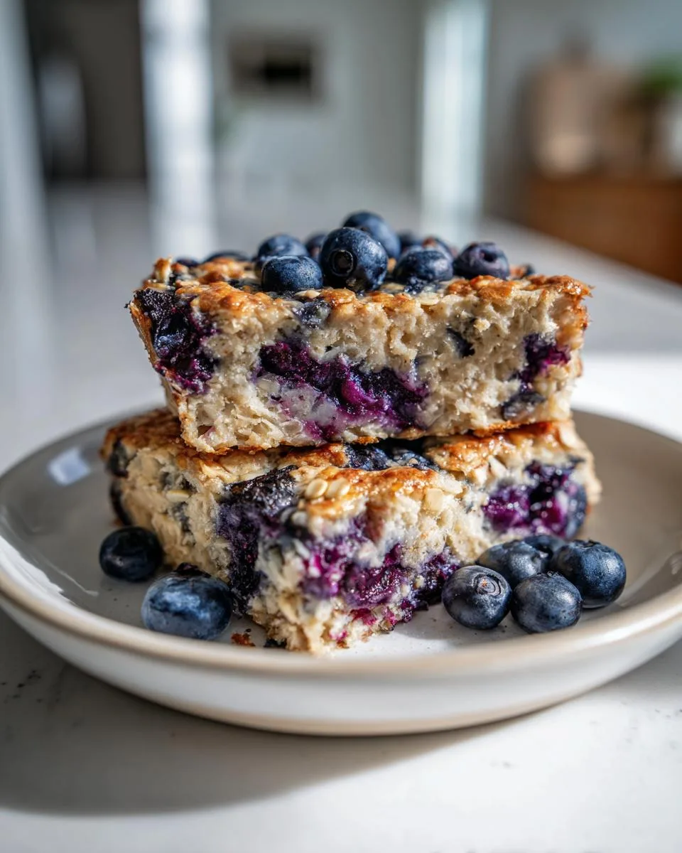 blueberry cottage cheese breakfast bake - detail 4