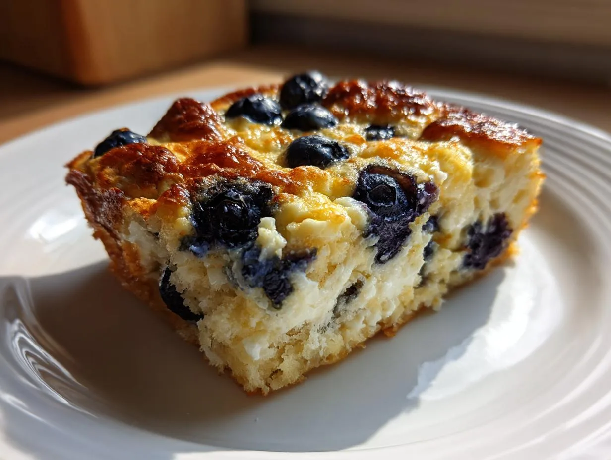 15g Protein Blueberry Cottage Cheese Bake That Tastes Magical