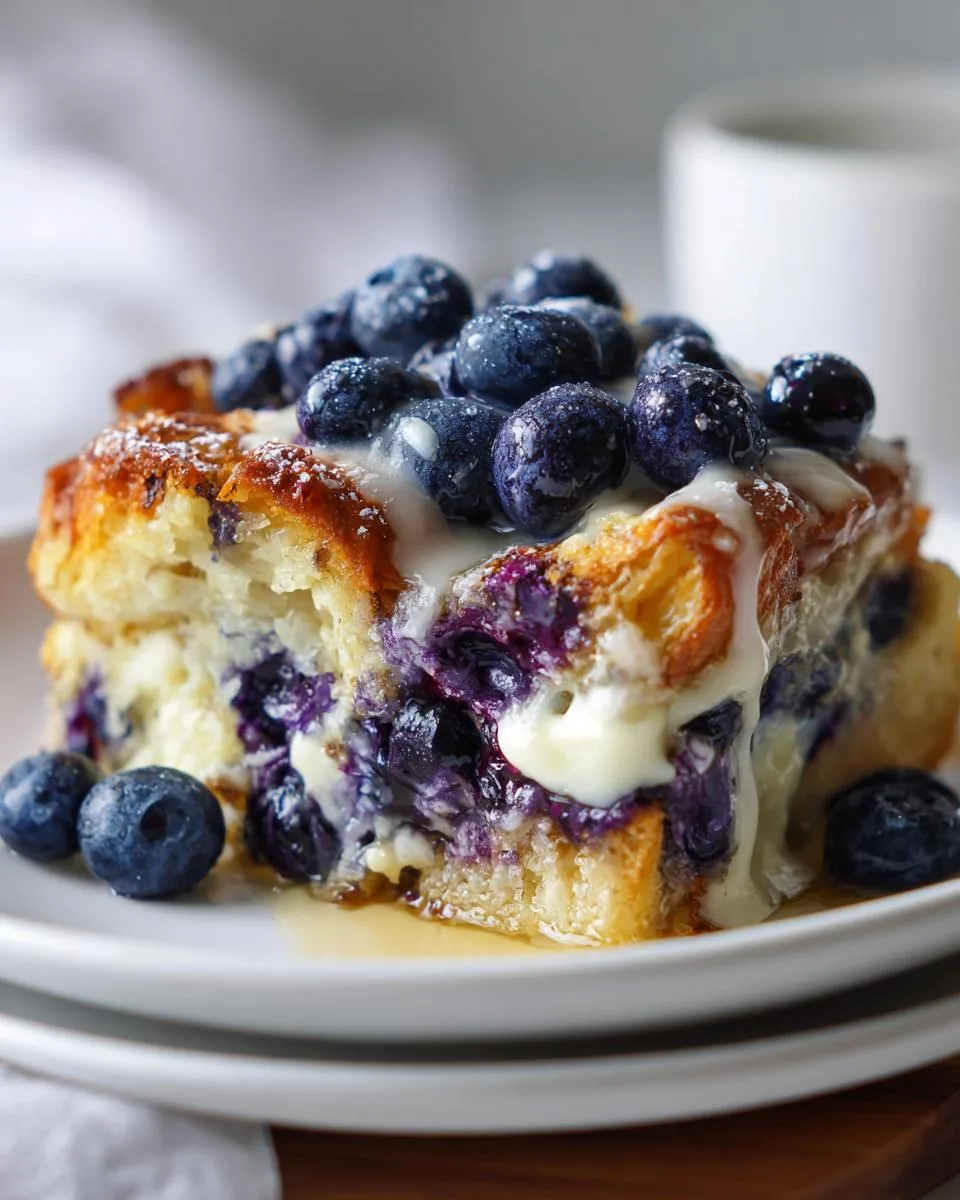 blueberry french toast casserole - detail 3