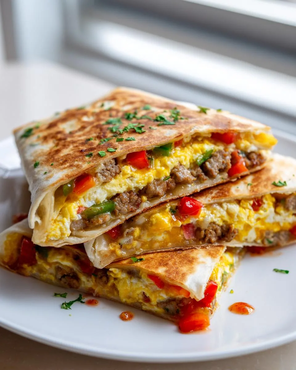 breakfast crunchwrap delight - detail 2