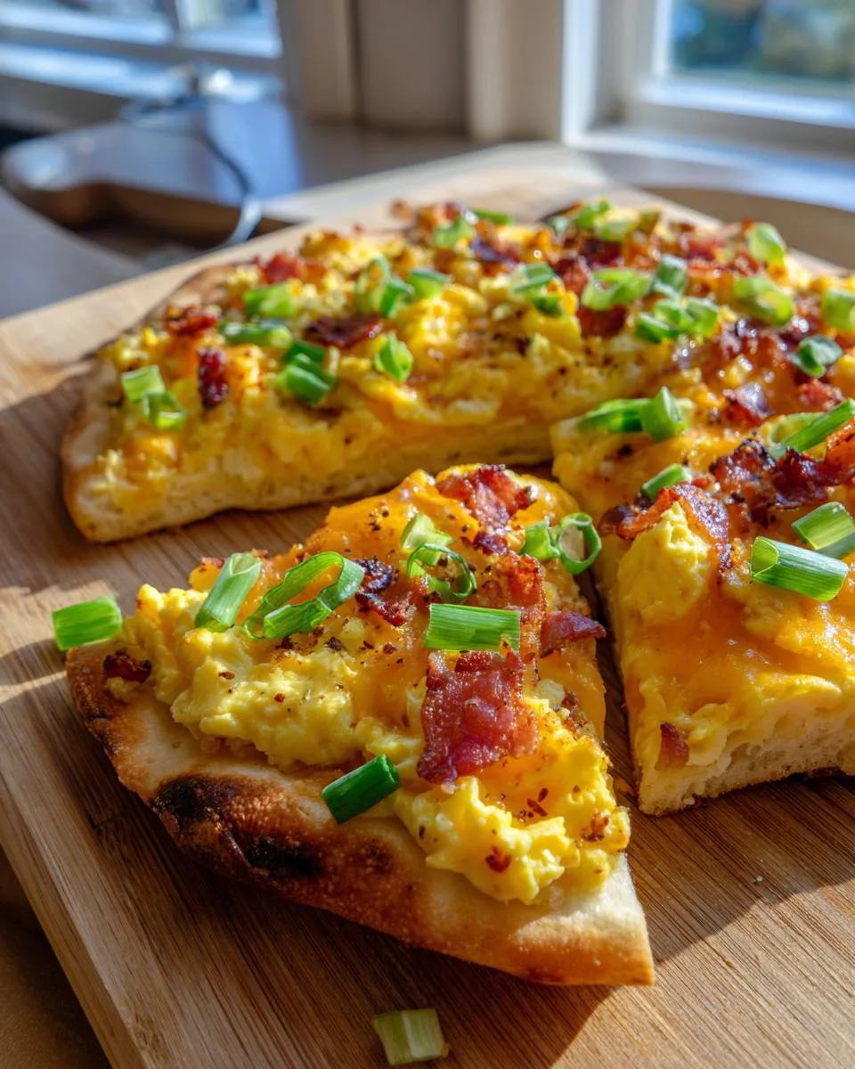 breakfast pizza - detail 2