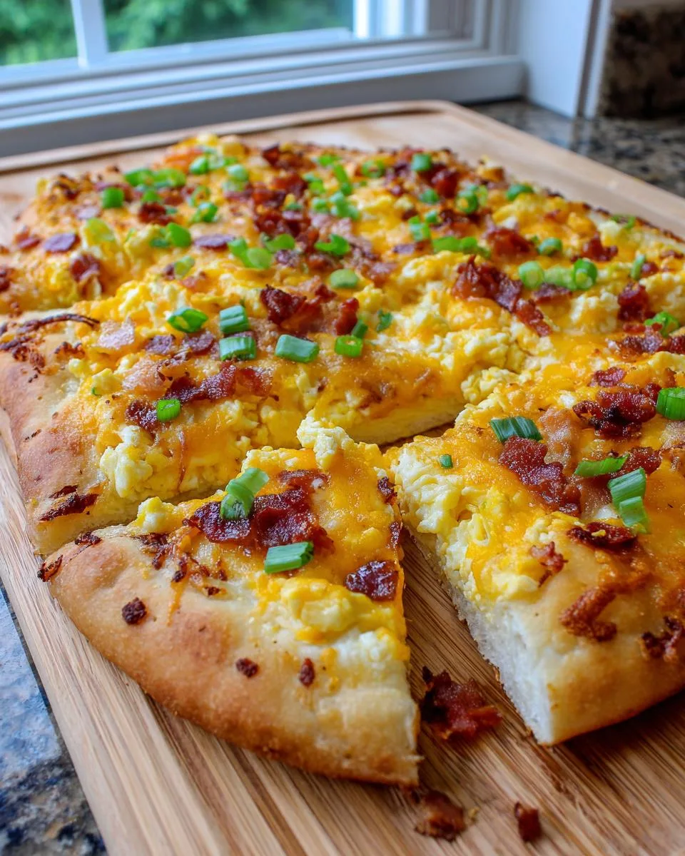 breakfast pizza - detail 3