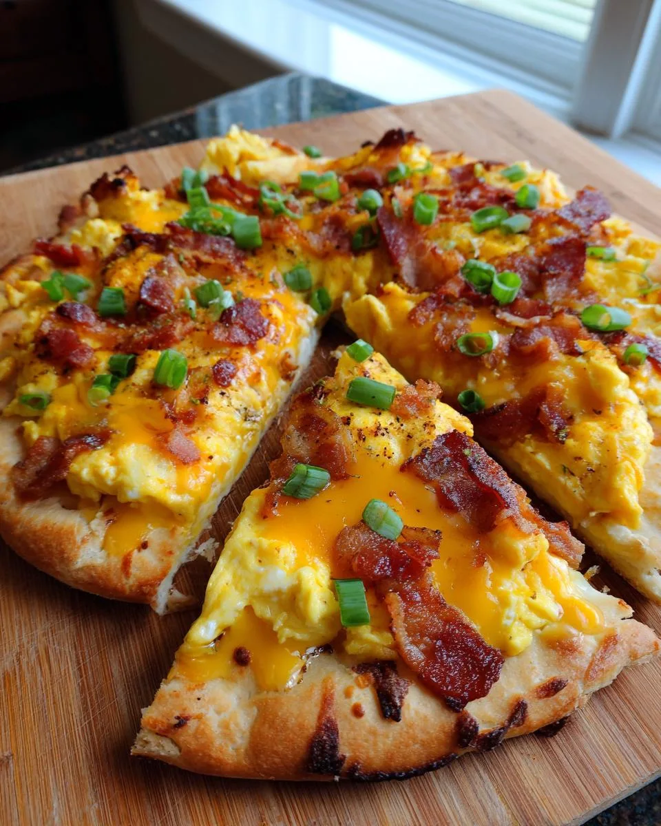 breakfast pizza - detail 4