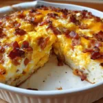 breakfast pizza with scrambled eggs