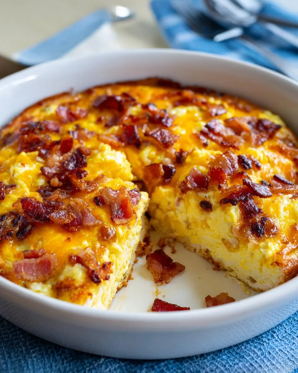 breakfast pizza with scrambled eggs - detail 3